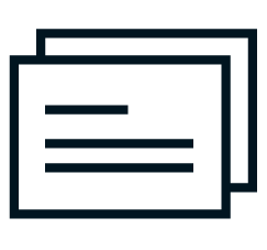 icon of business cards