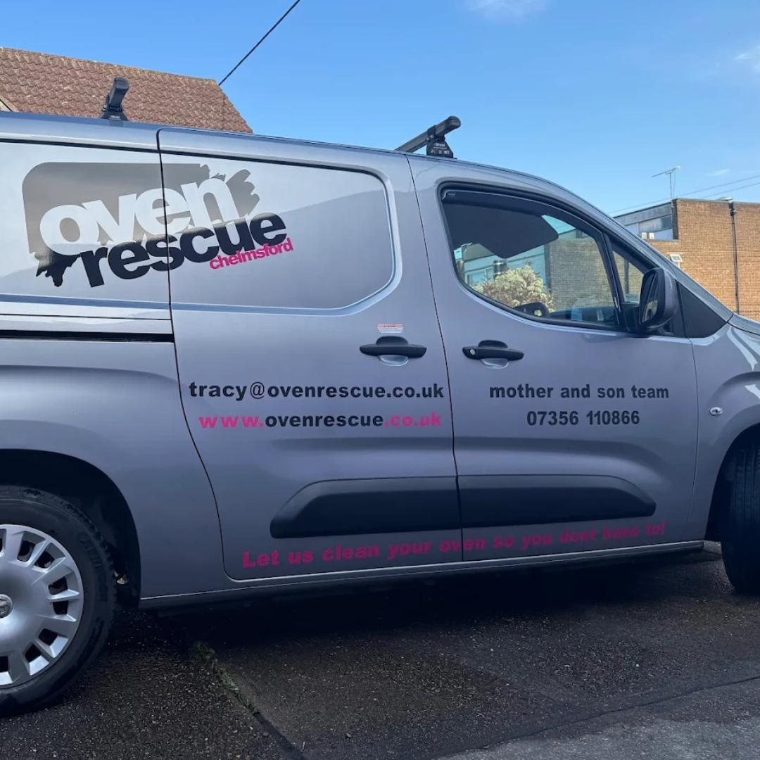 A picture of an Oven Rescue Chelmsford van