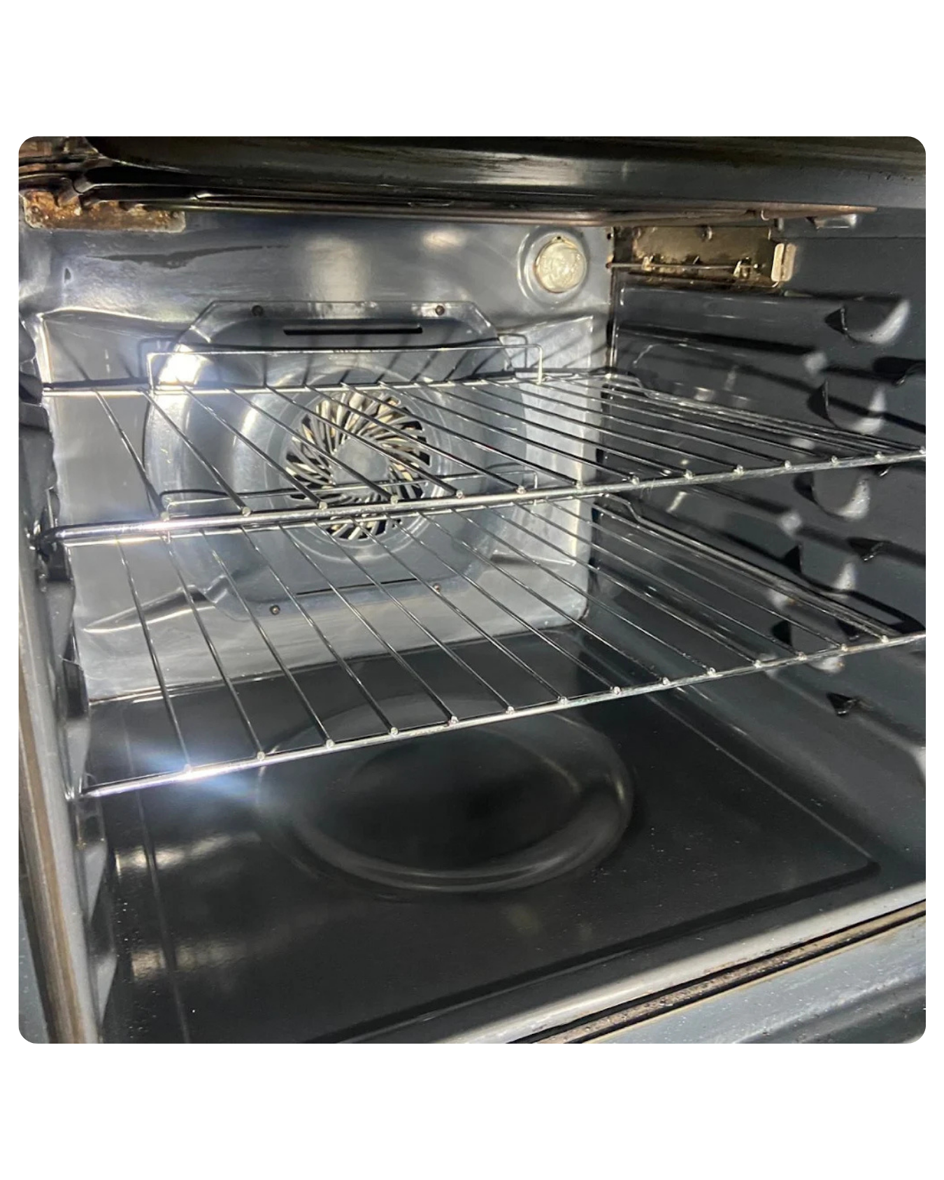 clean inside of oven