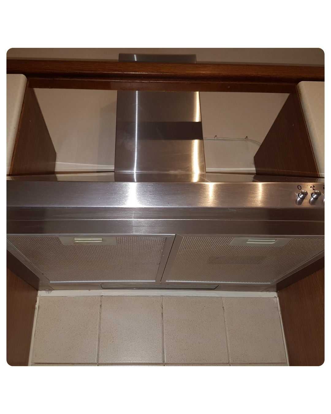 Clean extractor fan filters after degreasing