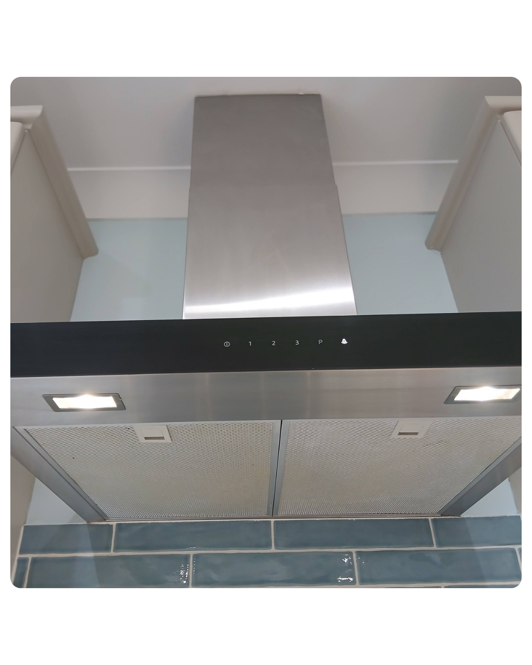 Sparkling clean kitchen ventilation hood