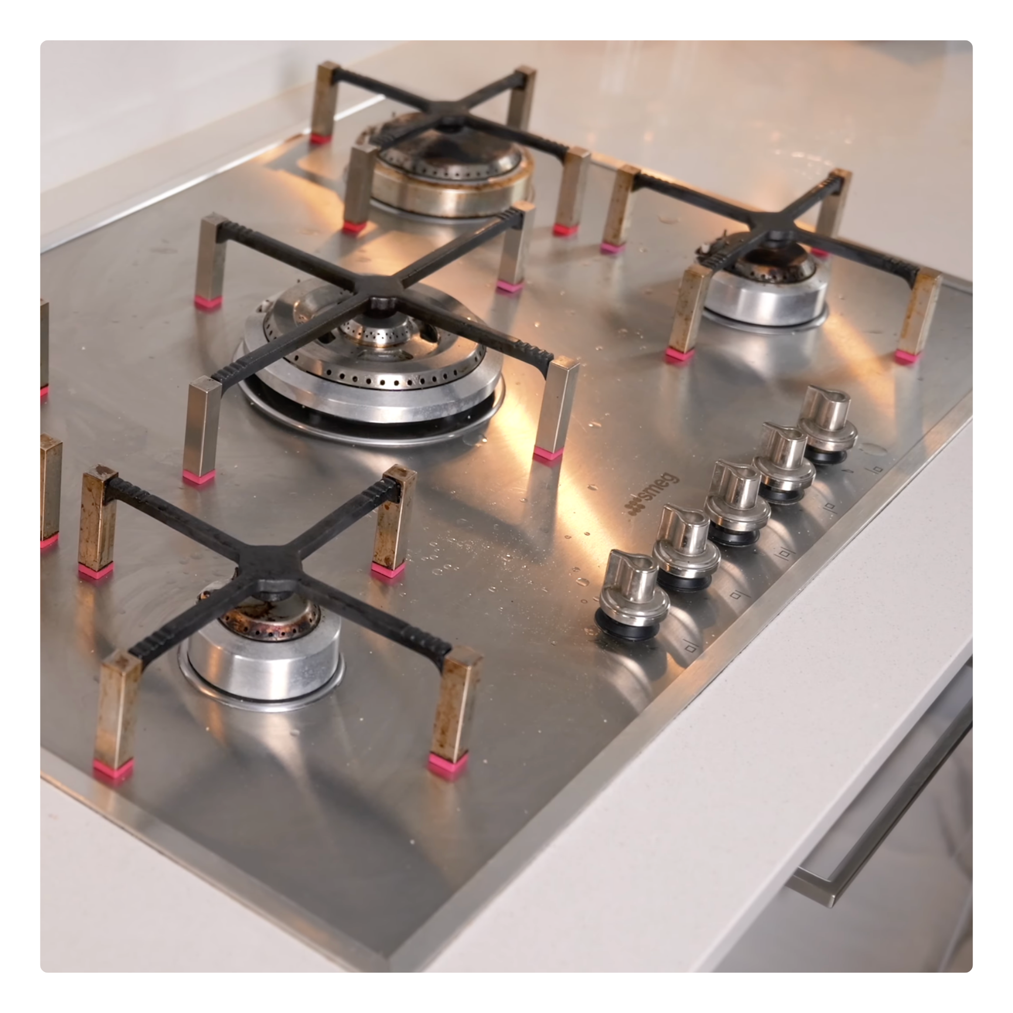 Sparkling clean hob