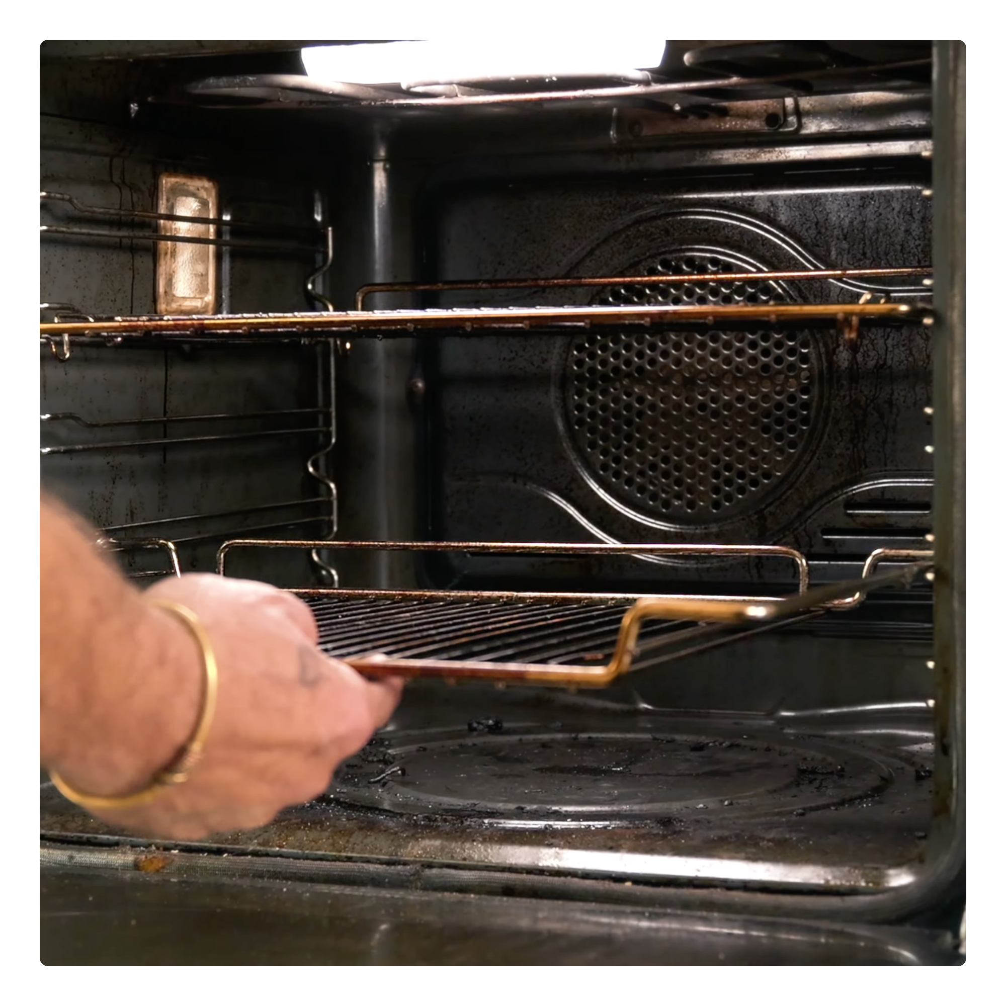 Professionally cleaned oven