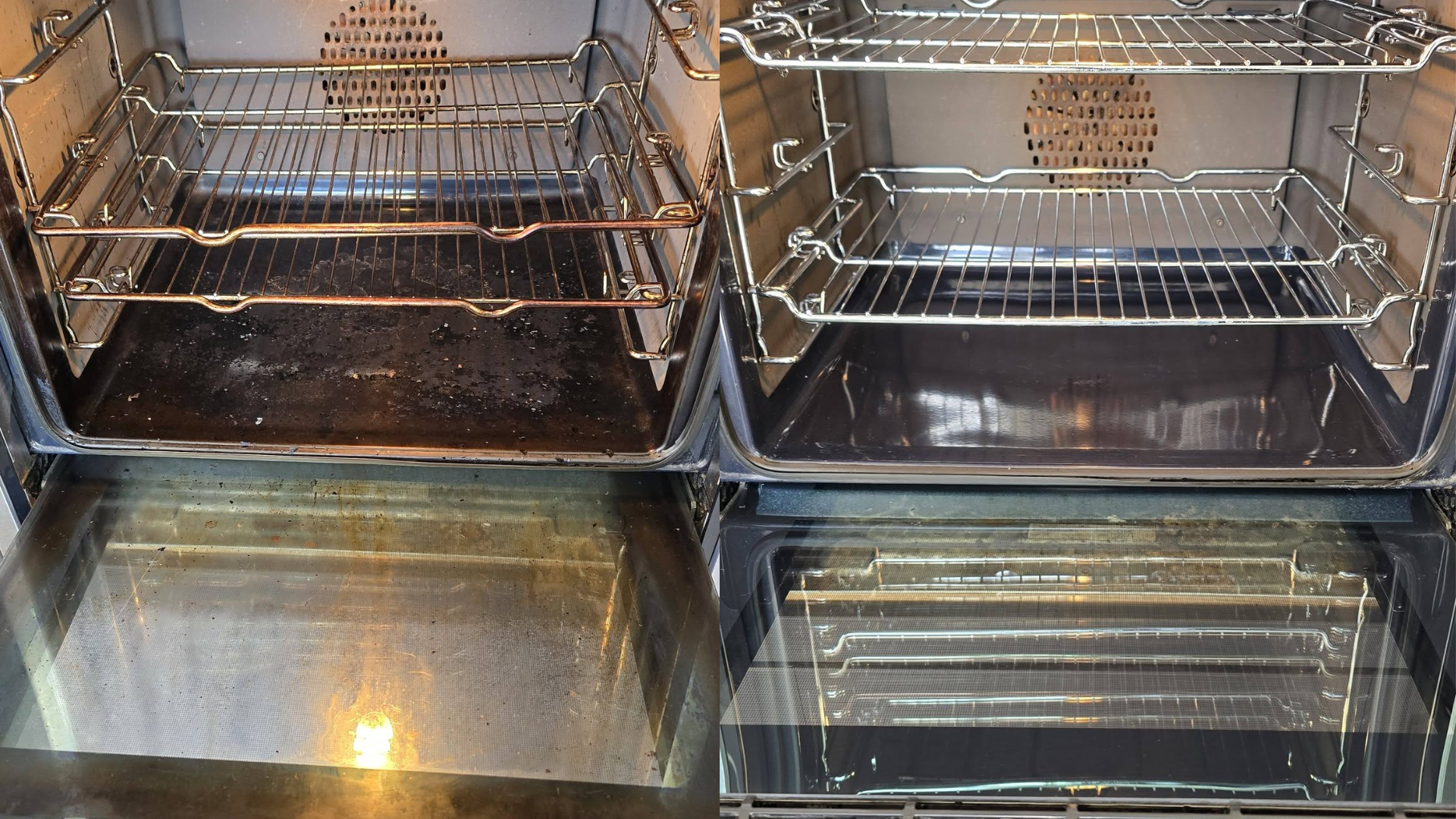 before and after oven rescue clean