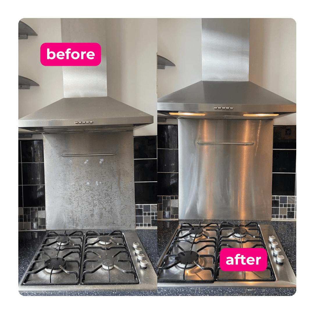 extractor fan cleaning before and after professional clean