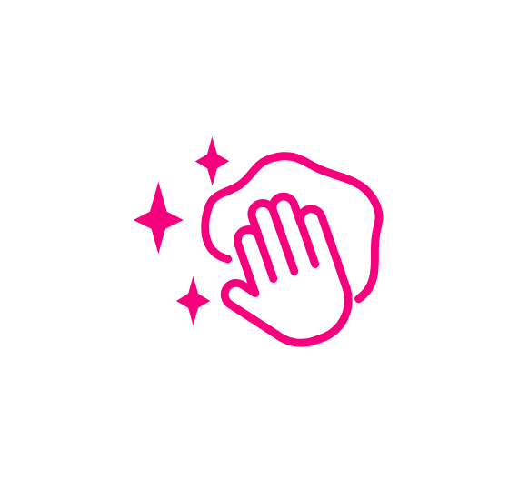 icon of hand wiping
